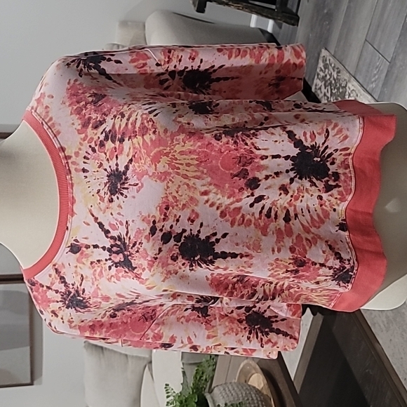 Ideology Tie Dye Elbow Sleeve Crew Neck Top Size XL - Picture 10 of 11